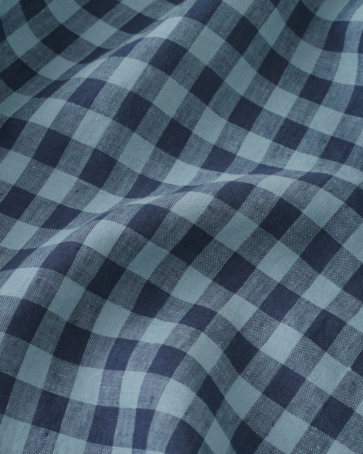 Wild Blueberry Medium Gingham Washed Linen