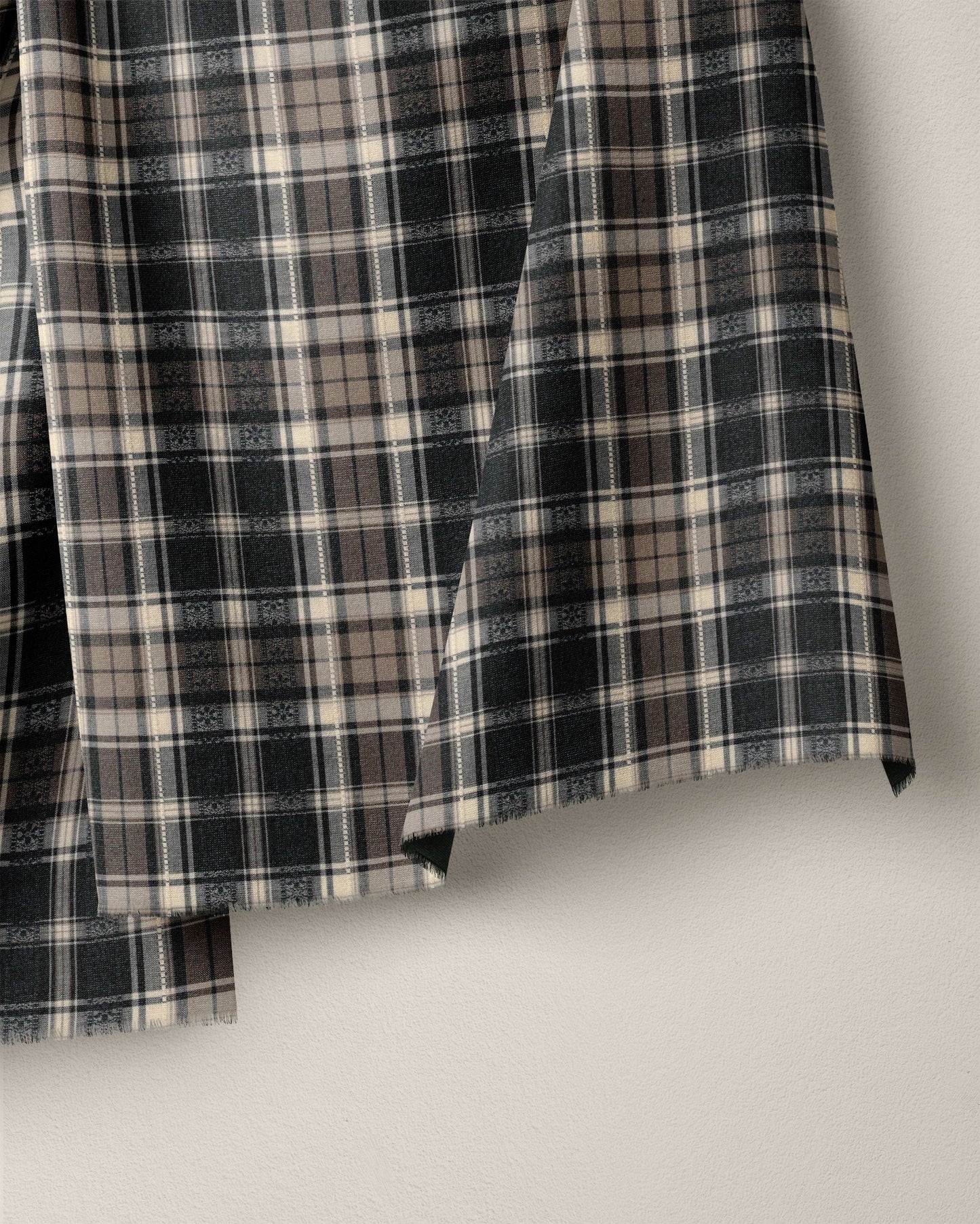 Winter Chalet Plaid Cotton Jacquard