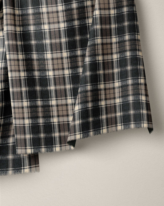 Winter Chalet Plaid Cotton Jacquard