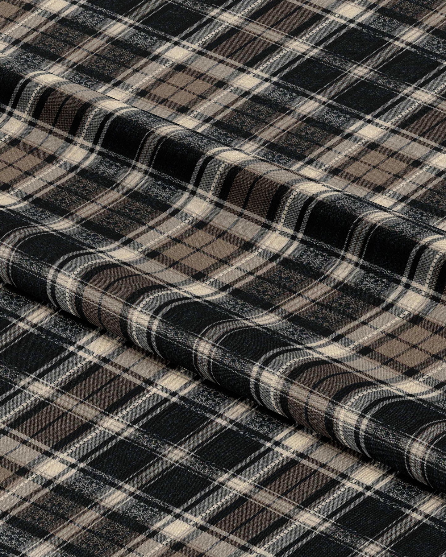 Winter Chalet Plaid Cotton Jacquard