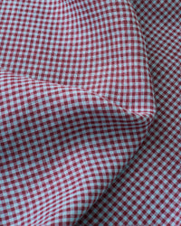Winterberry Micro Gingham Washed Linen