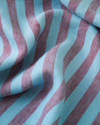 Winterberry Parlor Stripe Washed Linen