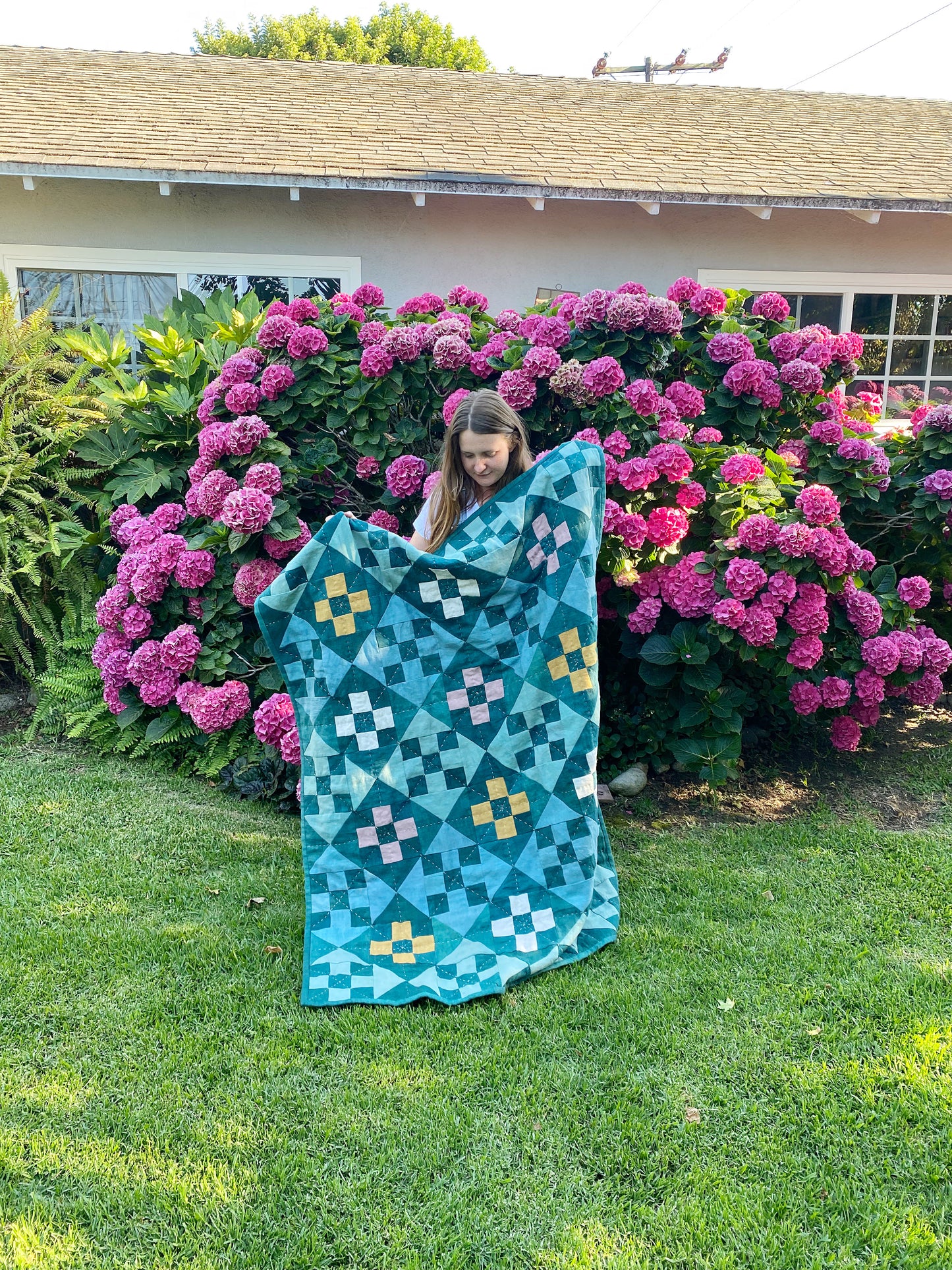 Bouquet Nine Patch Quilt PDF Pattern - FREE