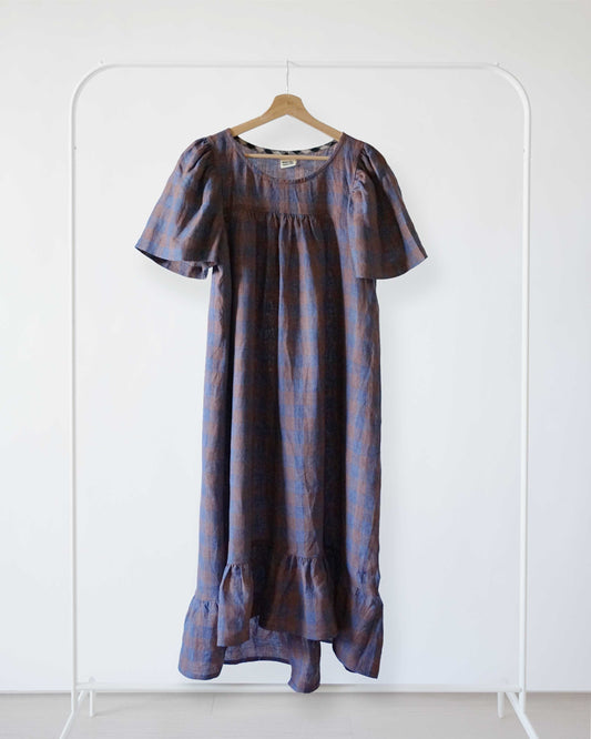 Champagne Field Dress Bell Sleeve S