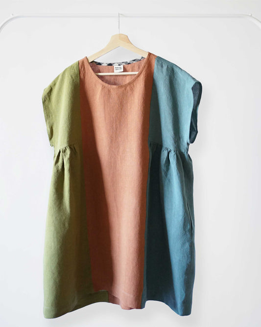 Collage Gather Dress L