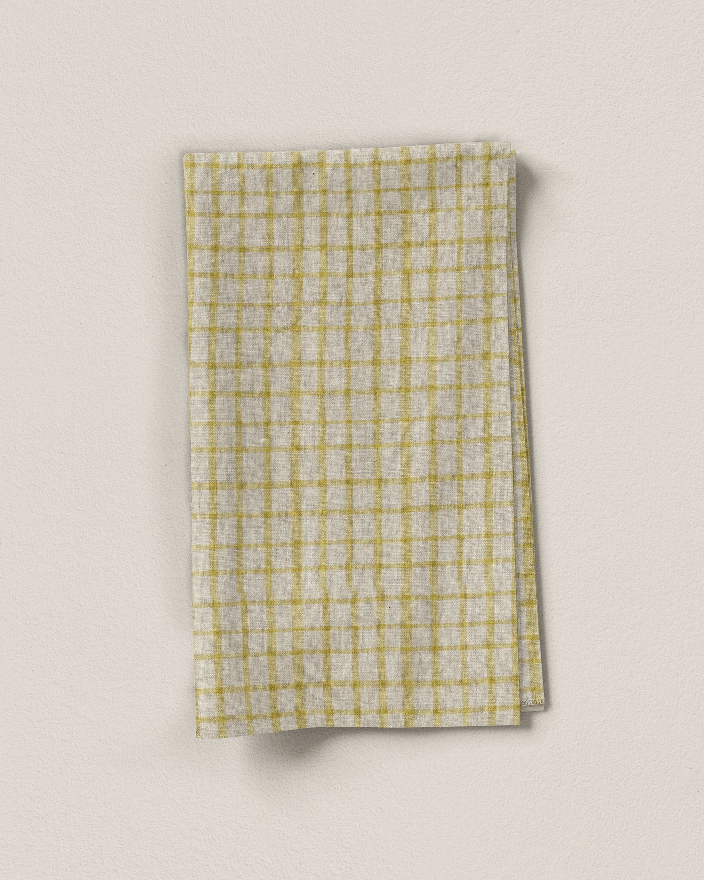 Chartreuse Check Linen