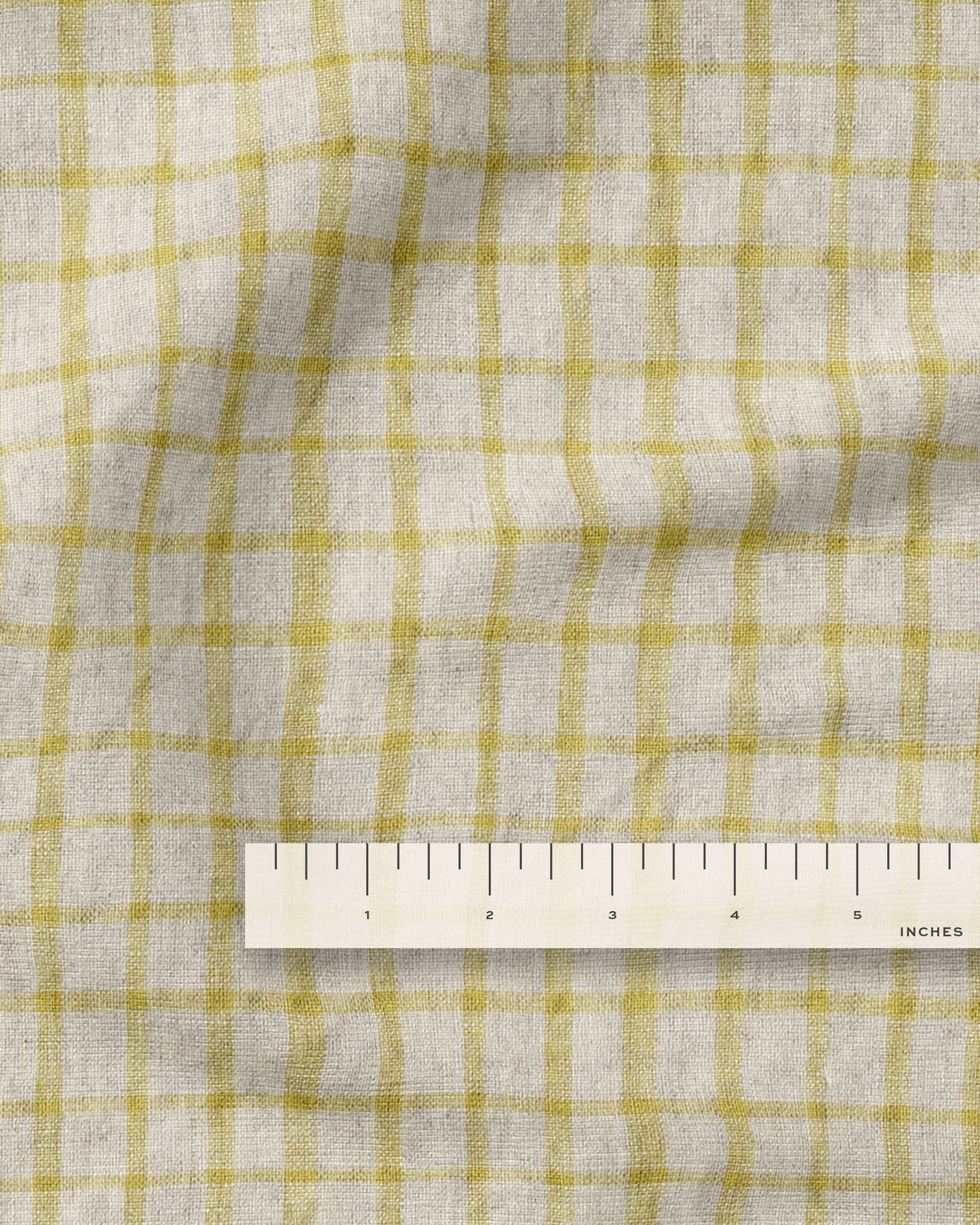 Chartreuse Check Linen