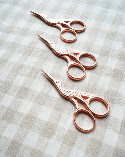 Rose Gold Swan Thread Scissors